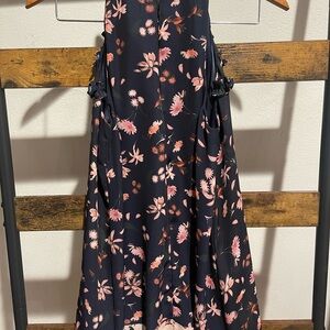 Gianni Bini Blue Pink Halter Dress